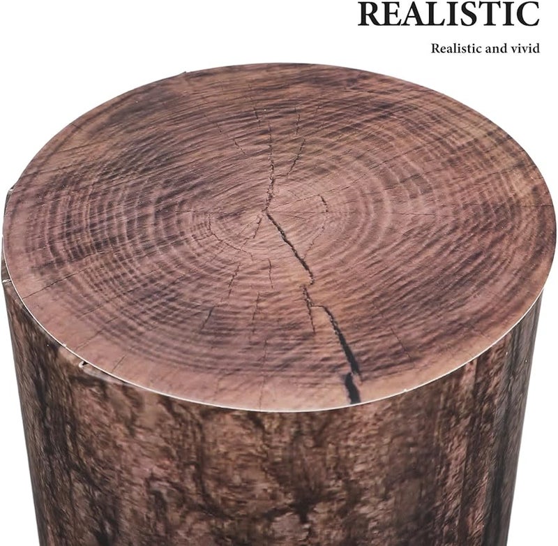 Light Brown Faux Tree Stump Decorations 25cm Western Cowboy Party Supplies - Image 3